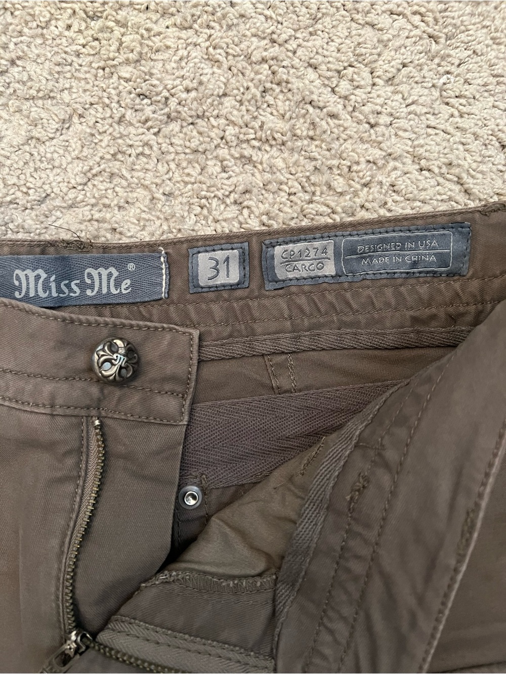 Miss Me Embellished Wing Pocket Shorts NWT Size 31 Western Y2K - Picture 7 of 14